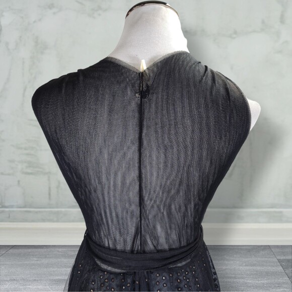 RN Convertible Dark Fairy Sheer Party Dress Size S Layered Glitter Tulle Mesh - Picture 7 of 16